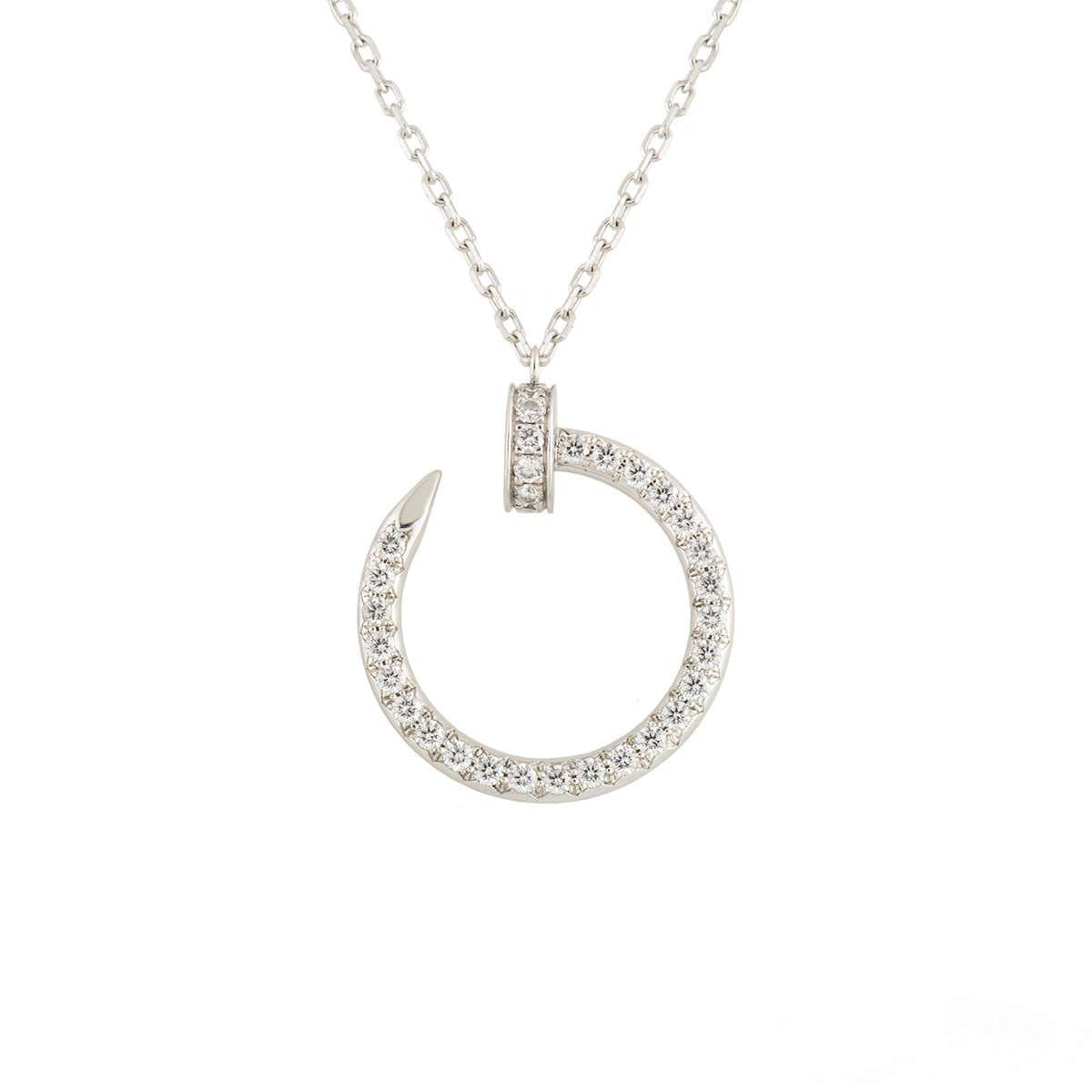 [baslovejewels]JUSTE NECKLACE SILVER DIAMONDS