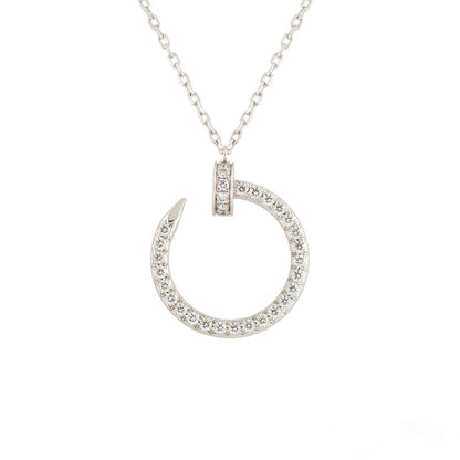 [baslovejewels]JUSTE NECKLACE SILVER DIAMONDS