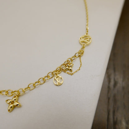 [baslovejewels]BLOOMING SUPPLE NECKLACE BRASS