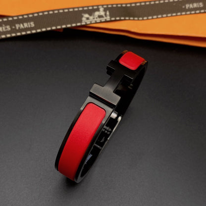 [baslovejewels]CLIC HM SO BLACK RED BRACELET