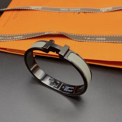 [baslovejewels]CLIC HM SO BLACK GREY BRACELET