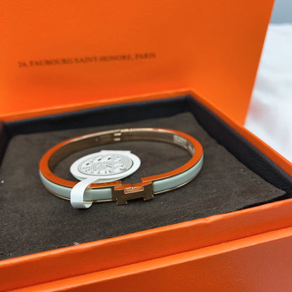 [baslovejewels]CLASSIC HM CLIC GREEN 8MM ENAMEL BRACELET