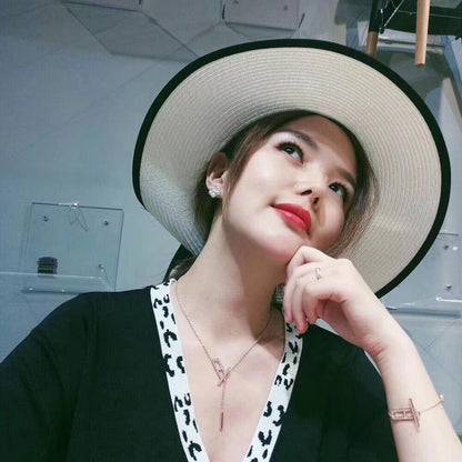 [baslovejewels]HM NECKLACE PLATINUM ROSE GOLD DIAMOND