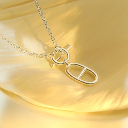 [baslovejewels]HM CHAINE D'ANCRE PENDANT NECKLACE STERLING SILVER