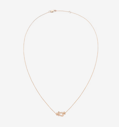 [baslovejewels]FORCE 10 DIAMOND PINK GOLD NECKLACE MINI MODEL