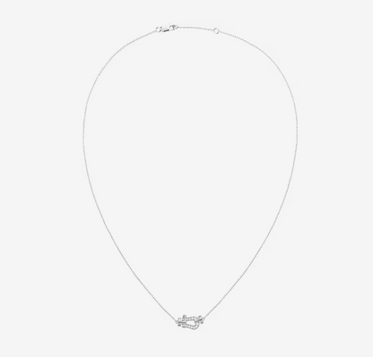 [baslovejewels]FORCE 10 DIAMOND SILVER NECKLACE MINI MODEL