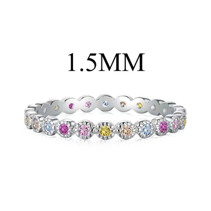 [baslovejewels]Radiant Sparkling Round Cut Daily Ring
