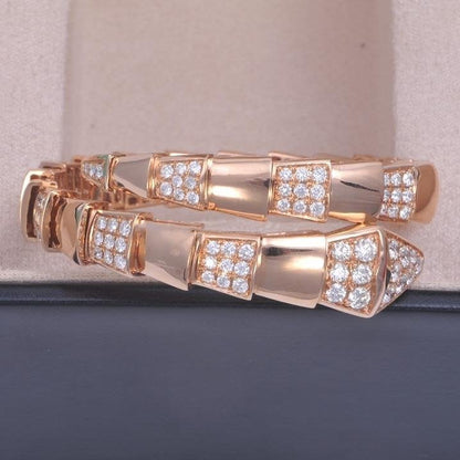 [baslovejewels]SERPENTI BRACELET PINK GOLD DIAMOND