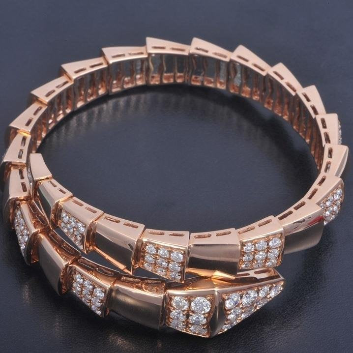 [baslovejewels]SERPENTI BRACELET PINK GOLD DIAMOND