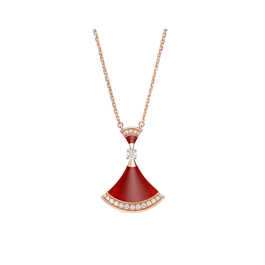 [baslovejewels]DREAM NECKLACE CARNELIAN DIAMOND