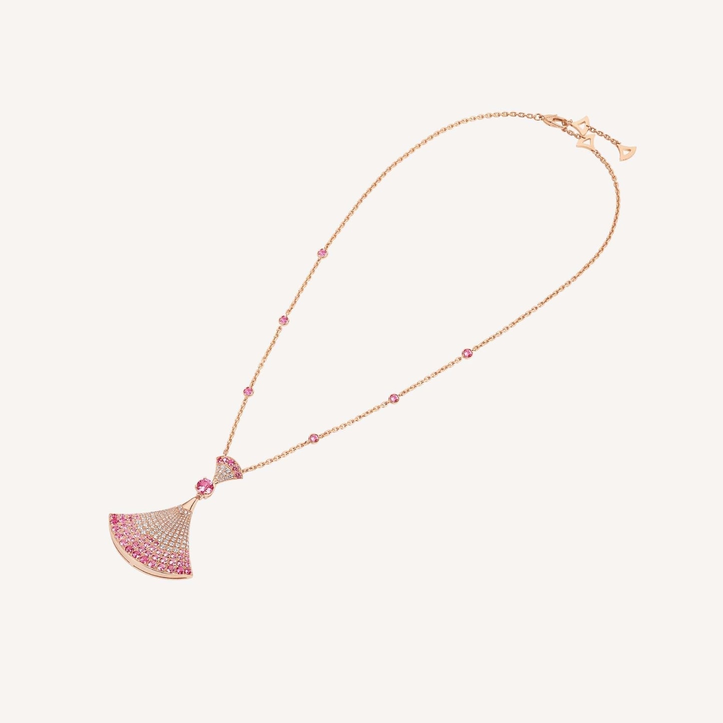[baslovejewels]DREAM NECKLACK DIAMOND PINK GOLD