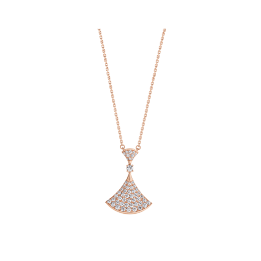 [baslovejewels]DREAM NECKLACE PINK GOLD FULL DIAMOND