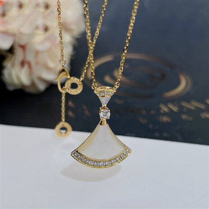 [baslovejewels]DREAM NECKLACE MOP GOLD DIAMOND