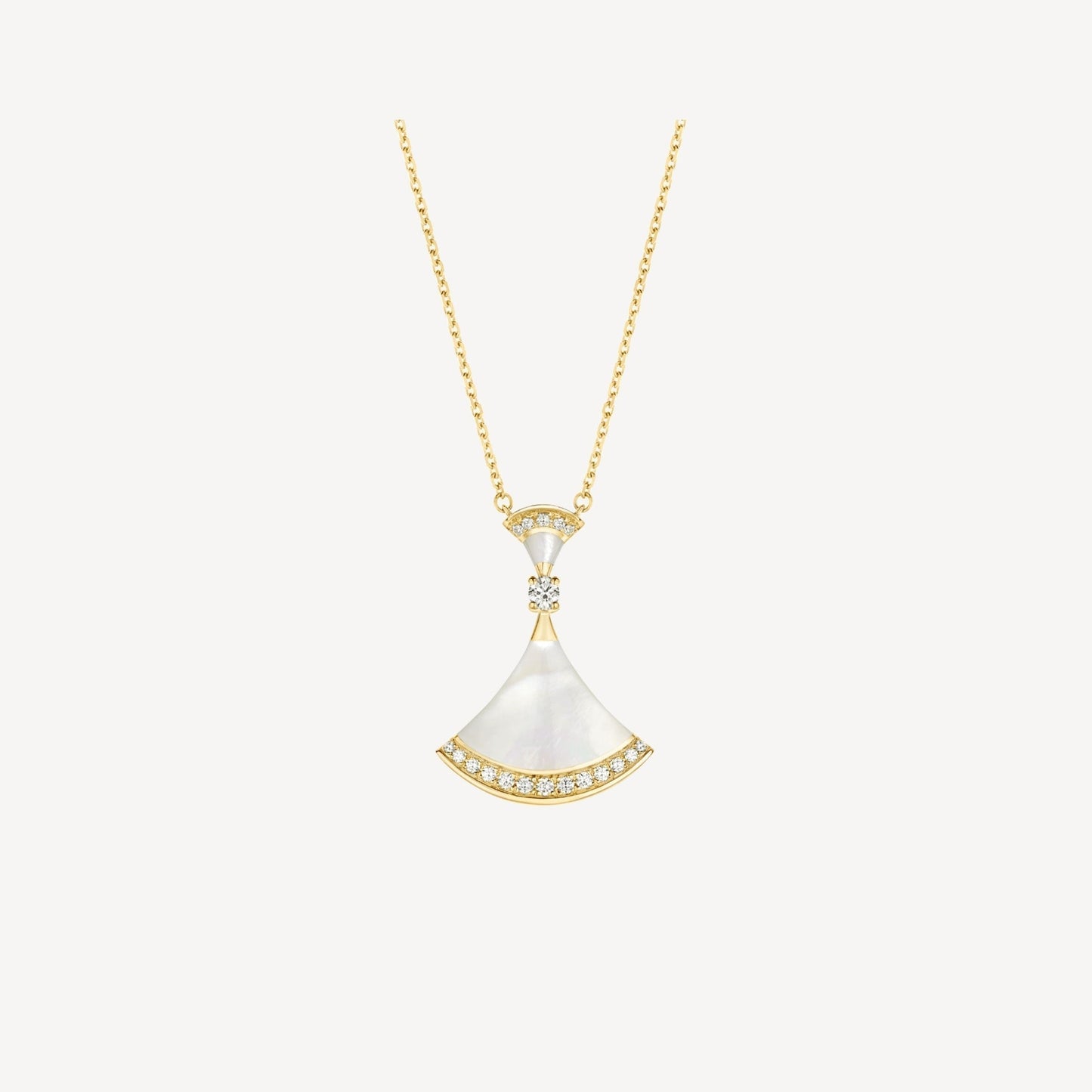[baslovejewels]DREAM NECKLACE MOP GOLD DIAMOND