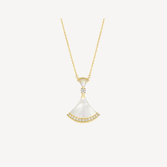 [baslovejewels]DREAM NECKLACE MOP GOLD DIAMOND