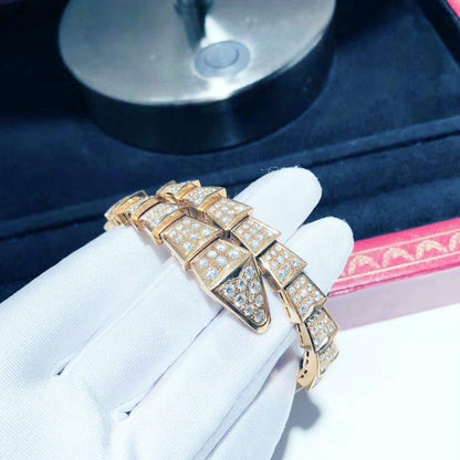 [baslovejewels]SERPENTI BRACELET 8MM PINK GOLD DIAMOND