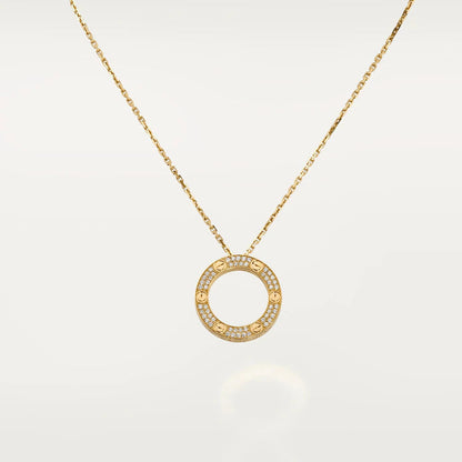 [baslovejewels]LOVE NECKLACE ADJUSTABLE ROSE GOLD