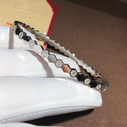 [baslovejewels]BEE LOVE SILVER DIAMOND BRACELET