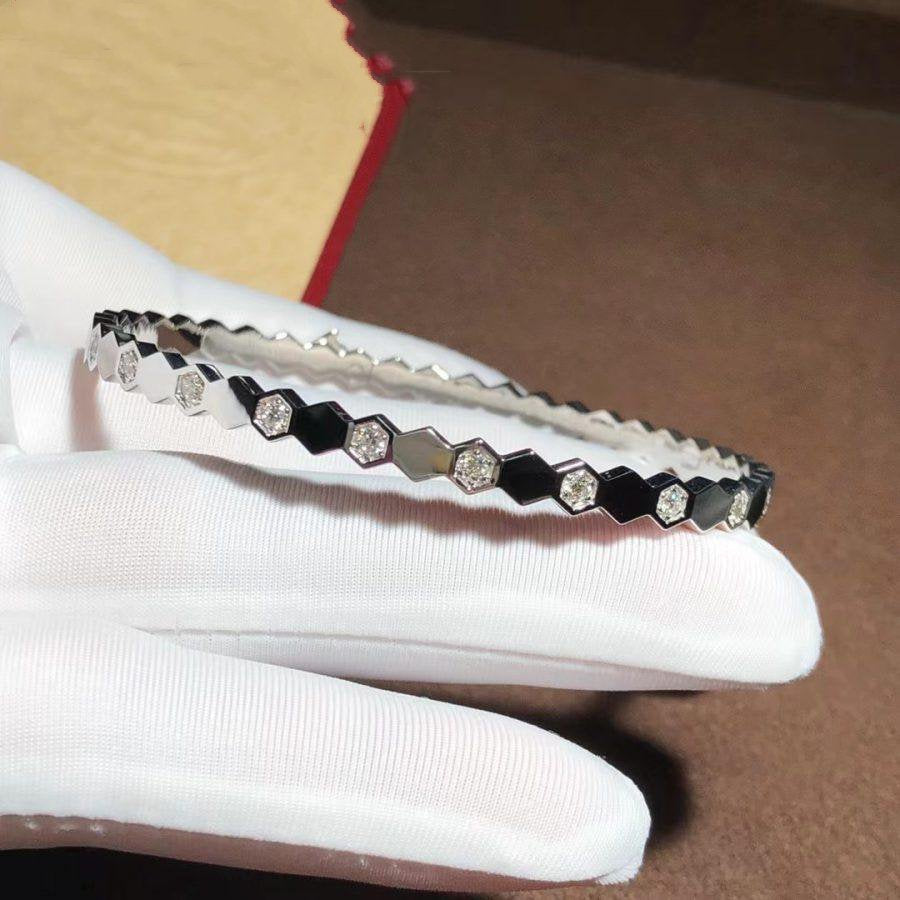 [baslovejewels]BEE LOVE SILVER DIAMOND BRACELET