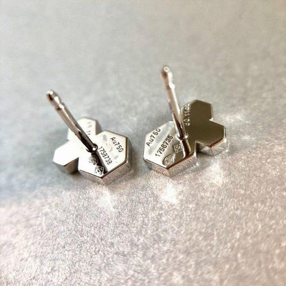 [baslovejewels]BEE LOVE SILVER DIAMOND EARRINGS