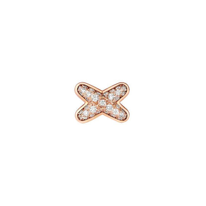 [baslovejewels]JEUX DE PINK GOLD DIAMOND EARRINGS