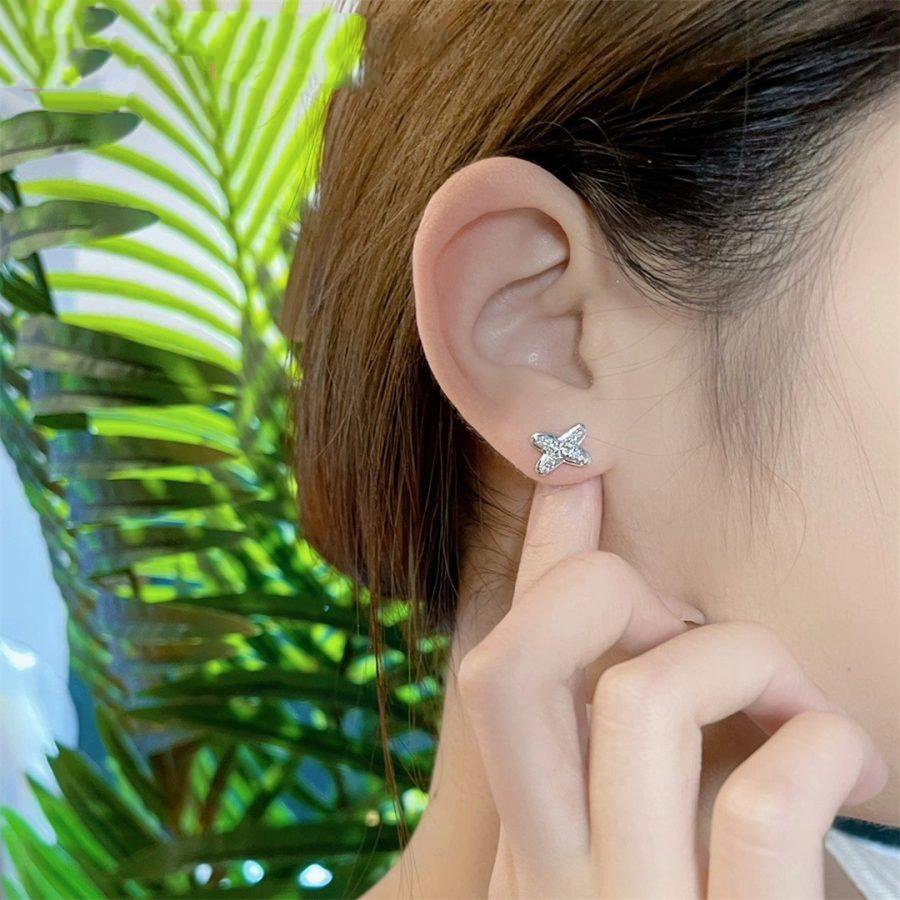 [baslovejewels]JEUX DE SILVER DIAMOND EARRINGS