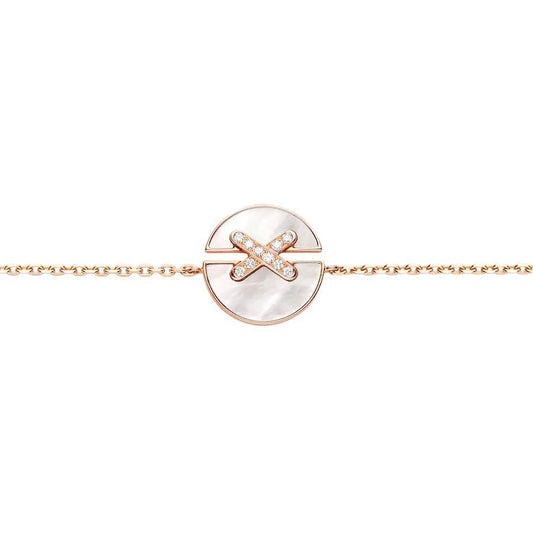 [baslovejewels]JEUX DE BRACELET MOP PINK GOLD DIAMONDS
