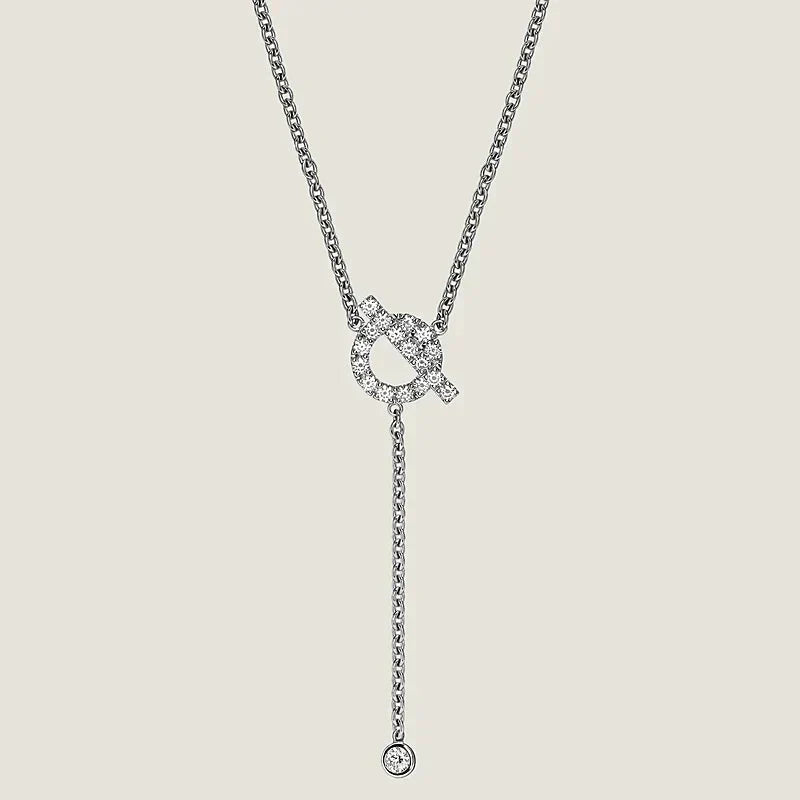 [baslovejewels]FINESSE SILVER DIAMOND NECKLACE