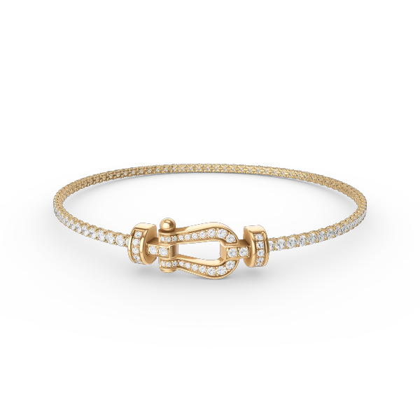 [baslovejewels]FORCE  HORSESHOE  DIAMOND TENNIS BRACELET