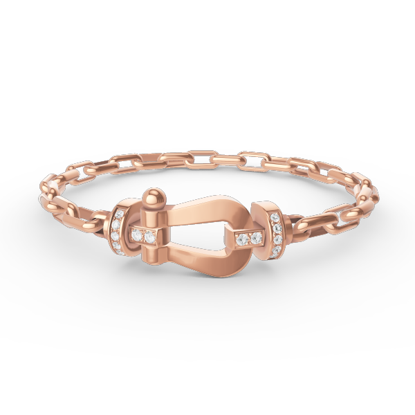 [baslovejewels]FORCE LARGE HORSESHOE CLASP  METAL BRACELET