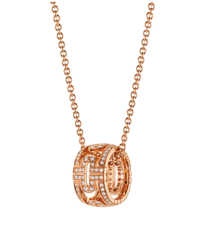 [baslovejewels]PARENTESI NECKLACE PINK GOLD DIAMOND