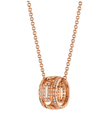[baslovejewels]PARENTESI NECKLACE PINK GOLD DIAMOND