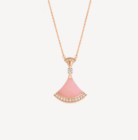 [baslovejewels]DREAM NECKLACE PINK OPAL