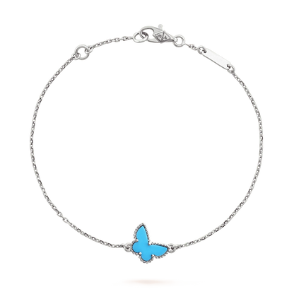 [basloveJW]BUTTERFLY TURQUOISE BUTTERFLY BRACELET SILVER