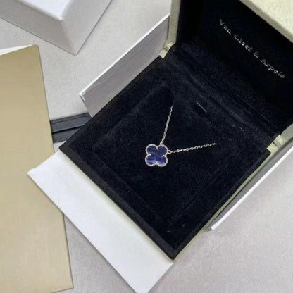 [basloveJW]CLOVER 15MM PIETERSITE NECKLACE SILVER