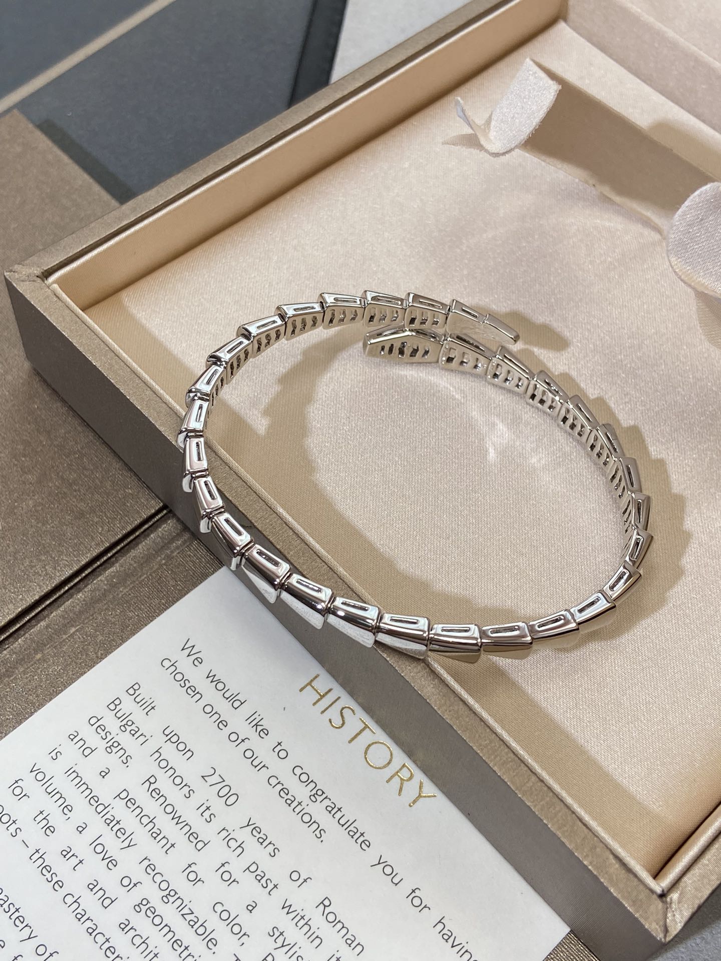 [baslovejewels]SERPENTI VIPER SILVER BRACELET