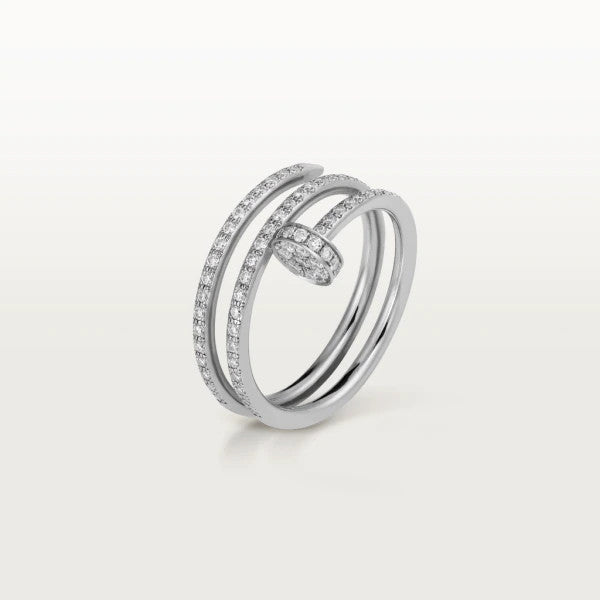 [baslovejewels]JUSTE RING 1.8MM SILVER DOUBLE ROW DIAMONDS